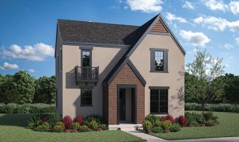 A rendering of a two - story home. A rendering of a two - story home.