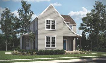 A rendering of a two story home. A rendering of a two story home.