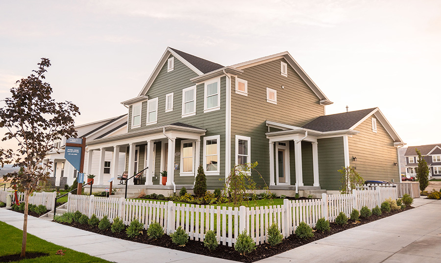 David Weekley Homes Exterior at Daybreak | Utah Home Builders
