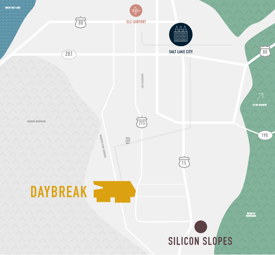 Daybreak Regional Map | Daybreak Utah, South Jordan Homes for Sale
