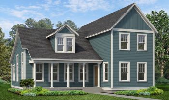 This is a rendering of a two story home. This is a rendering of a two story home.